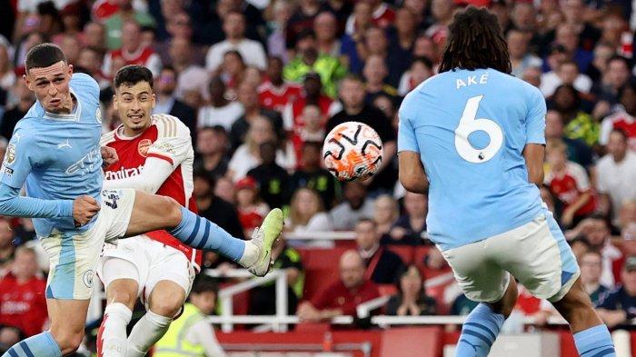 Arsenal vs Man City di Liga Inggris pekan ke-8, Minggu (8/10/2023). (Twitter/@Arsenal)