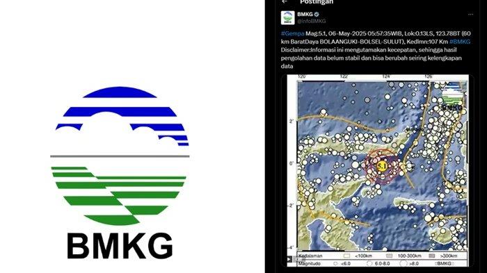 GEMPA BOLAANG UKI - Info BMKG, gempa terkini di barat daya Bolaang Uki, Sulawesi Utara miliki magnitudo 5.1. Rilis BMKG sebut gempa Bolaang Uki tak berpotensi tsunami.