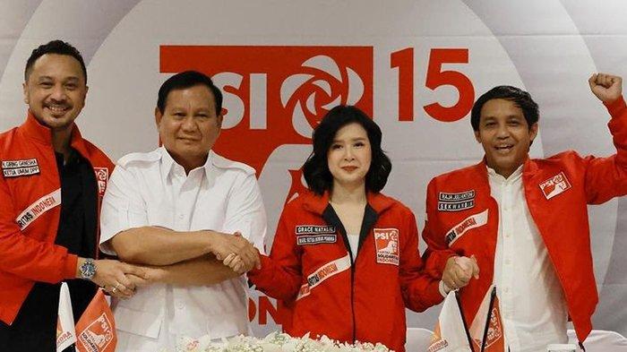 Bakal Capres Prabowo Subianto saat berkunjung ke DPP PSI di Jakarta, Selasa (3/8/2023) (instagram/@prabowo)