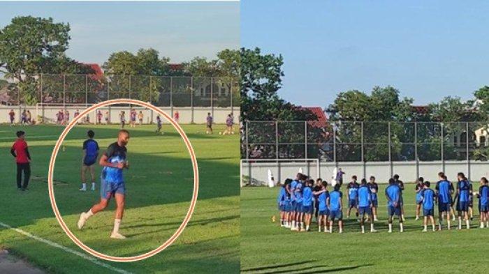 KONDISI TERKINI YURAN - Bek PSM Yuran Fernandes (kiri) latihan terpisah di Stadion Kalegowa pada Jumat 28 Maret 2025. Kini jelang laga PSM Makassar vs Cong An Hanoi di semifinal ASEAN Club Championship 2024/2025, Yuran Fernandes dikabarkan cedera usai bela Timnas Cape Verde di Kualifikasi Piala Dunia 2026.
