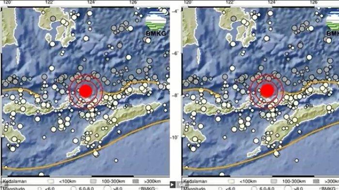 GEMPA TERKINI LEMBATA - Informasi BMKG terbaru, sebut pusat gempa terkini berada 76 km di timur laut Lembata, NTT. Cek kedalaman dan magnitudo gempa hari ini di Lembata NTT.