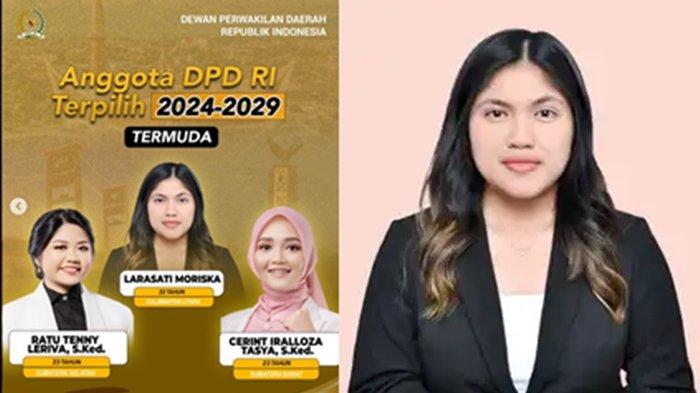Cek profil Larasati Moriska, anggota DPD RI terpilih hasil Pemilu 2024 asal, keponakan Bupati Nunukan Asmin Laura.