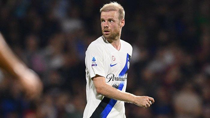 Davy Klaassen tampil pada laga Salernitana vs Inter Milan, giornata 7 Liga Italia Serie A di Stadion Arechi, Minggu (1/10/2023).