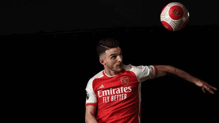 Declan Rice diperkenalkan secara resmi sebagai pemain Arsenal pada Sabtu (15/7/2023). (arsenal.com)