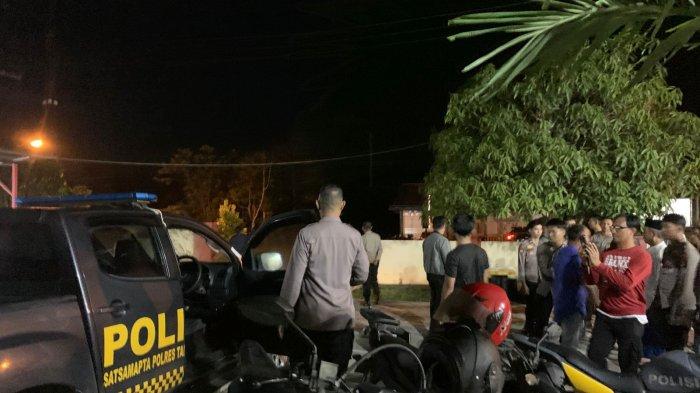 OKNUM POLISI TERLIBAT- Suasana saat penangkapan pengedar narkoba di Mako Polsek Sesayap Hilir, Jl Agis Bulak, Sesayap, Kecamatan Sesayap Hilir, Kabupaten Tana Tidung , Kaltara, Rabu (7/5/2025). Diduga oknum polisi ikut terlibat.