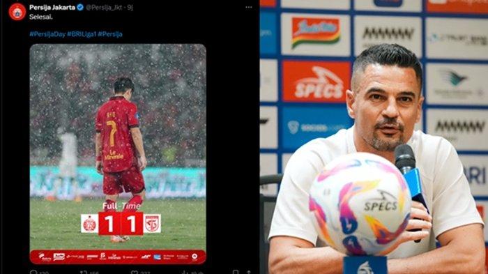 KOMENTAR CARLOS PENA - Duel Persija vs Persebaya berakhir imbang 1-1 di GBK. Inilah komentar Carlos Pena usai Persija Jakarta gagal menang lawan Persebaya di Stadion GBK dalam lanjutan Liga 1, aksi The Jakmania disorot.