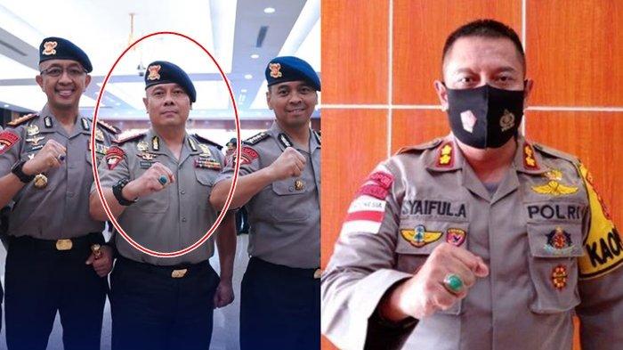 EKS KAPOLRES NUNUKAN - Kombes Syaiful Anwar di sela upacara kenaikan pangkat. Kombes Syaiful Anwar eks Kapolres Nunukan, Polda Kaltara itu baru saja naik pangkat dan punya jabatan mentereng di Brimob usai mutasi Polri.