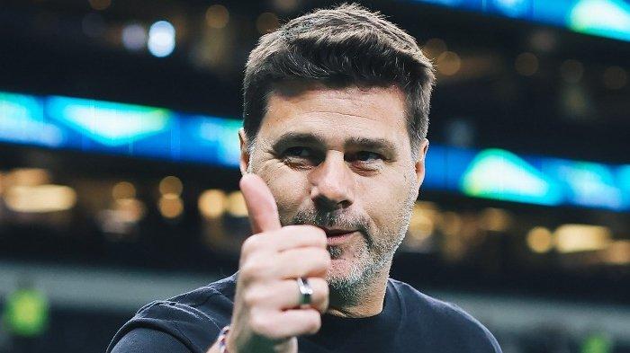 Ekspresi pelatih Chelsea Mauricio Pochettino usai menang lawan Tottenham Hotspur