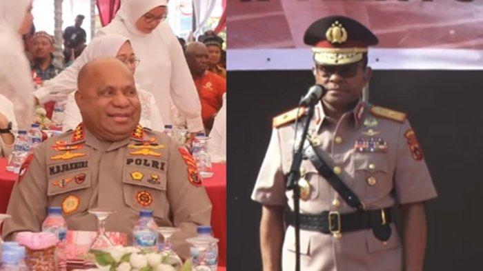 FOTO Komjen Mathius D Fakhiri (kiri) dan Brigjen Pol Patrige Rudolf Renwarin. Posisi Kapolda Papua yang ditinggal oleh Komjen Pol Mathius D Fakhiri, sesuai mutasi Polri 2024 kini dijabat oleh Brigjen Pol Patrige Rudolf Renwarin.
