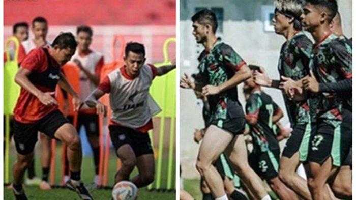 FOTO Latihan pemain PSS Sleman dan Borneo FC di Liga 1.