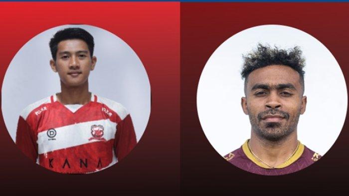 FOTO Malik Risaldi dan Yance Sayuri (kanan). Coach Shin Tae-yong panggil Malik Risaldi ke Timnas Indonesia, setelah sebelumnya coret Yance Sayuri pilar PSM Makassar di Liga 1.