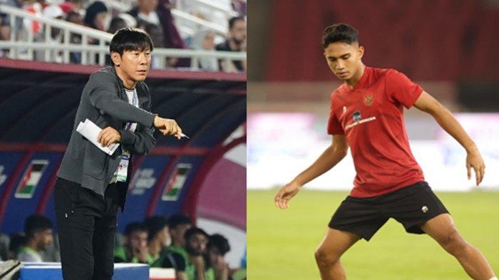 FOTO Shin Tae-yong dan Marselino Ferdinan. Nama Marselino Ferdinan yang bisa jadi senjata andalan Shin Tae-yong untuk antar Timnas Indonesia libas Irak di Piala Asia U23 2024 hari ini, merupakan eks Persebaya Surabaya di Liga 1, yang kini jadi salah satu tumpuan lini tengah Timnas Indonesia.
