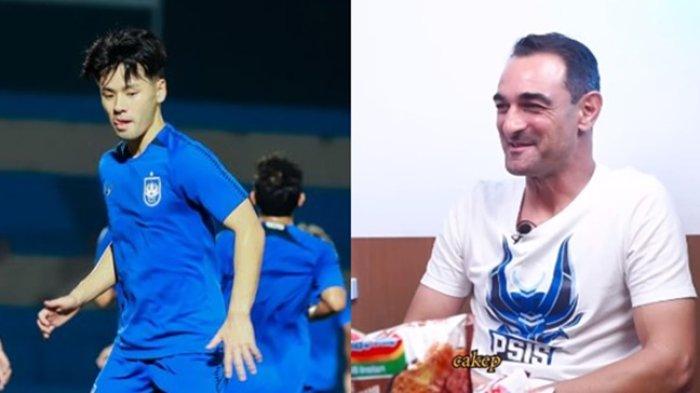 FOTO Taisei Marukawa dan Gilbert Agius (kanan). Selain jadwal kedatangan pemain asing calon kolega Taisei Marukawa di Liga 1, Gilbert Agius juga beber soal jadwal latihan penggawa Mahesa Jenar.