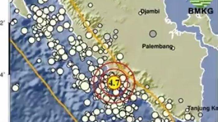 GEMPA SELUMA BENGKULU - Lihat kabar terbaru dari Badan Meteorologi Klimatologi dan Geofisika atau BMKG yang merilis info gempa terkini di Seluma, Provinsi Bengkulu hari ini pada Rabu 14 Mei 2025. Dalam rilis terbarunya, BMKG sebut gempa terkini yang guncang barat daya Seluma, Bengkulu miliki magnitudo 4.7.