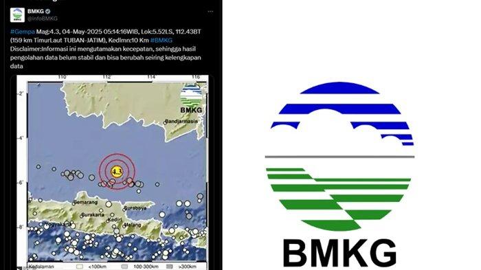 GEMPA TUBAN JATIM - Info BMKG, gempa terkini di timur laut Tuban, Jawa Timur miliki magnitudo 4.3. Cek titik koordinat dan kedalaman gempa Tuban hari ini.