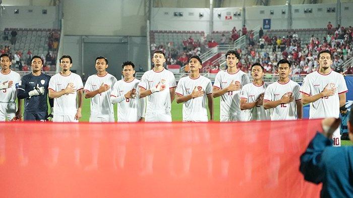 Skuad Timnas U-23 Indonesia saat menghadapi Korea Selatan pada perempat final Piala Asia U23 2024 di Qatar. (Dok PSSI)