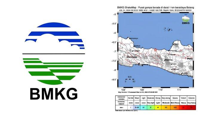 Badan Metereoligi Klimatologi dan Geofisika menyebut gempa hari ini guncang wilayah Batang dengan magnitudo 2.1, skala MMI II terasa akibat gempa tersebut, cek pusat gempa terkini dari BMKG!
