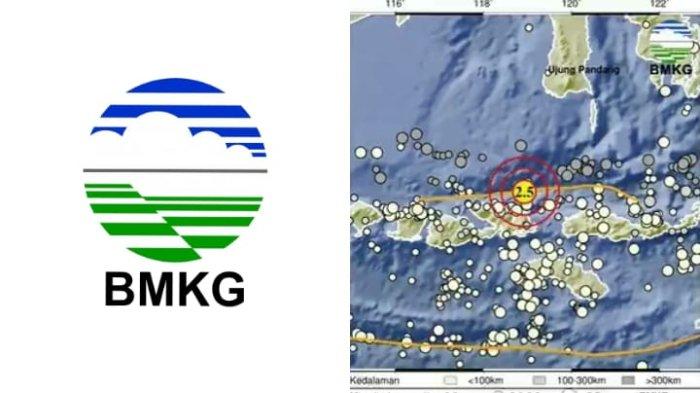 GEMPA BIMA NTB - Tangkapan layar Badan Metereologi Klimatologi dan Geofisika, Kamis (3/4/2025). BMKG merilis informasi gempa hari ini dengan magnitudo 2.5 guncang Bima NTB di kedalaman 36 km.