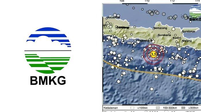 GEMPA GUNUNG KIDUL - Tangkapan layar Badan Metereologi Klimatologi dan Geofisika, Kamis (19/6/2025). Informasi gempa hari ini oleh BMKG dengan magnitudo 3.5 guncang Gunung Kidul DIY di kedalaman 10 km.