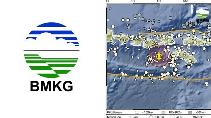 GEMPA KODI NTT - Tangkapan layar Badan Metereologi Klimatologi dan Geofisika, Rabu (9/4/2025). BMKG merilis informasi gempa hari ini dengan magnitudo 2.6 guncang Kodi, Sumba Barat Daya, Nusa Tenggara Timur di kedalaman 10 km.