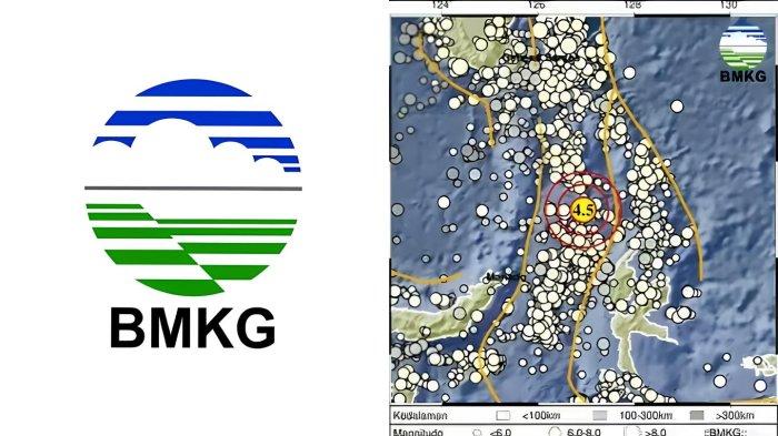 GEMPA MELONGUANE SULUT - Tangkapan layar Badan Metereologi Klimatologi dan Geofisika, Minggu (9/3/2025). Informasi BMKG menyebut gempa hari ini dengan magnitudo 4.5 guncang Melonguane Sulawesi Utara di kedalaman 18 km.