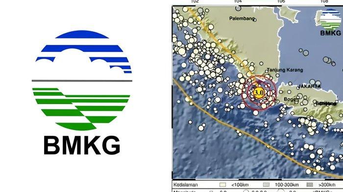 GEMPA SUMUR BANTEN - Tangkapan layar Badan Metereologi Klimatologi dan Geofisika, Senin (17/3/2025). Informasi gempa hari ini dengan magnitudo 3.0 guncang wilayah Sumur Banten di kedalaman 10 km.