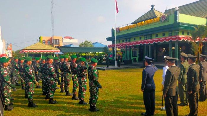 Upacara HUT ke-78 TNI yang berlangsung di Halaman Kodim 0903/Bulungan, Kamis (05/10/2023). (Ho. Intel Kodim 0903/Bul