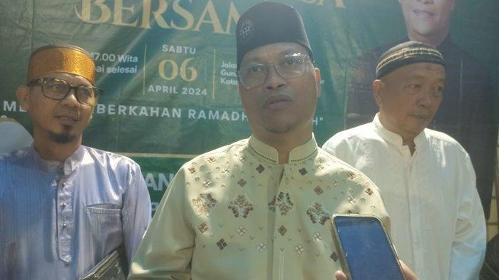 Hasan Basri saat diwawancarai media usai kegiatan buka bersama di kediamannya Jalan Kusuma Bangsa Kelurahan Gunung Lingkas Kota Tarakan, Sabtu (6/4/2024). TRIBUNKALTARA.COM/ANDI PAUSIAH