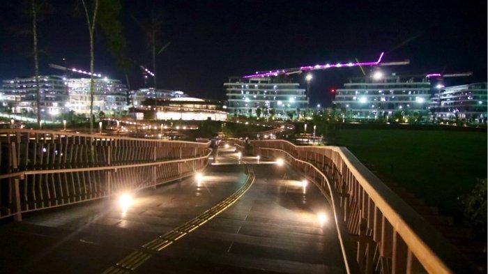 TUTUP SEMENTARA - Kawasan Plaza Seremoni yang berada di wilayah KIPP IKN akan ditutup sementara selama dua hari, 5-6 Februari 2025. Kebijakan ini dilakukan dalam rangka pemeliharaan infrastruktur dasar di beberapa area utama, termasuk Plaza Seremoni. (TRIBUN KALTIM.CO/DWI ARDIANTO)