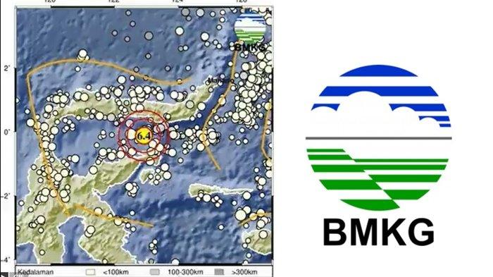 Informasi BMKG, gempa bumi di barat daya Bone Bolango, Gorontalo miliki magnitudo 6.4.
