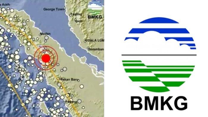 Informasi gempa terkini di timur laut Tapanuli Utara, Sumatera Utara disampaikan oleh BMKG di aplikasi X resmi @infoBMKG.