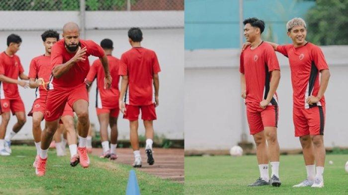 KUOTA PEMAIN ASING - Skuat PSM Makassar saat latihan di Stadion Kalegowa. Elite PSM Makassar beri penjelasan terbaru soal kuota pemain asing jelang kick off Liga 1 2025/2026.