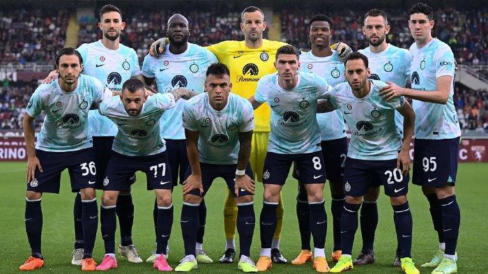 Skuat Inter Milan pada laga pamungkas Liga Italia Serie A 2022/2023 menghadapi Torino, di Stadion Olimpico Grande Torino, Minggu (4/6/2023).