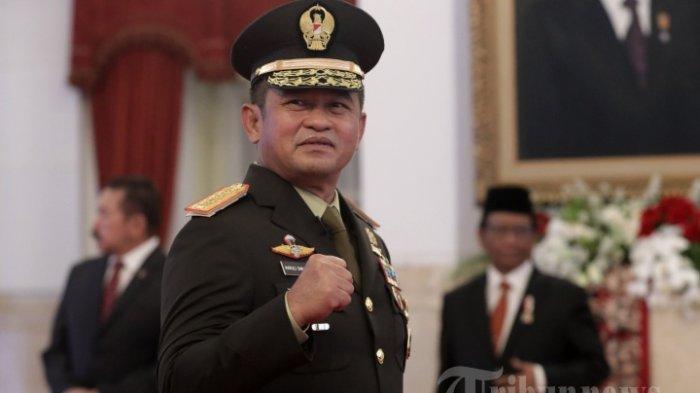 JENDERAL BARU TNI - Kepala Staf Angkatan Darat (KSAD) Jenderal TNI Maruli Simanjuntak mengikuti proses pelantikan di Istana Negara, Jakarta, Rabu (29/11/2023). KSAD Jenderal TNI Maruli Simanjuntak beri perintah kepada 16 Jenderal baru di TNI Angkatan Darat usai mutasi TNI.