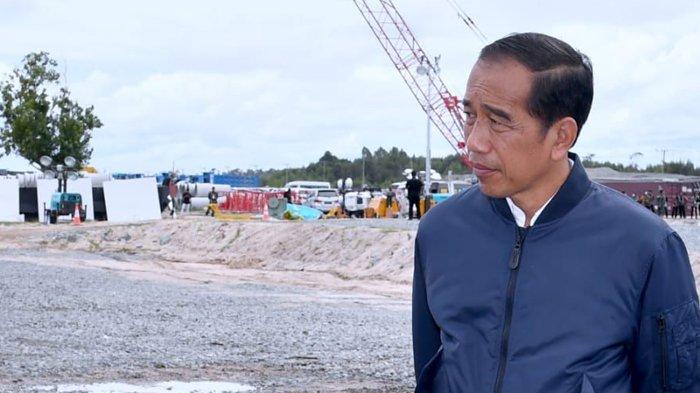 Presiden Jokowi meninjau progres pembangunan kawasan industri di KIPI Tanah Kuning-Mangkupadi, Bulungan, Kaltara, Selasa (28/2/2023) kemarin.