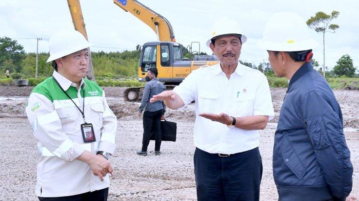 Presiden Jokowi meninjau progres pembangunan kawasan industri di KIPI Tanah Kuning-Mangkupadi, Bulungan, Kaltara, Selasa (28/2/2023) kemarin. (HO/Rusman - Biro Pers Sekretariat Presiden)