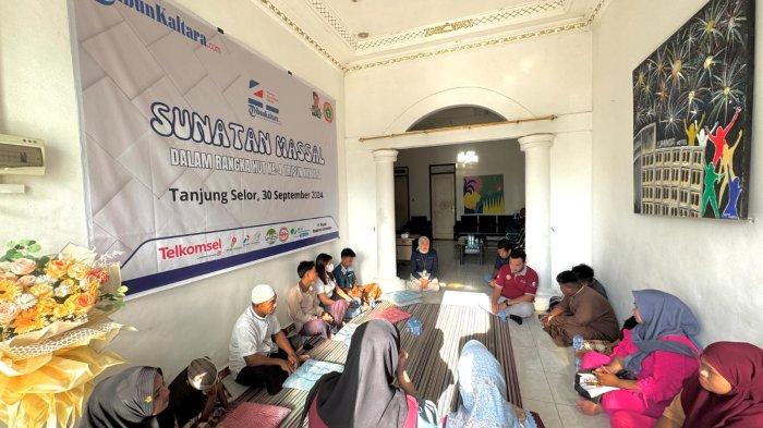 Kegiatan Sunatan Massal oleh TribunKaltara.com yang berkolaborasi dengan PPNI Kabupaten Bulungan (TribunKaltara.com/Desi Kartika)