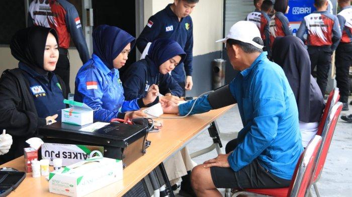 Kegiatan pemeriksaan kesehatan Polda Kaltara. (HO/Humas Polda Kaltara)