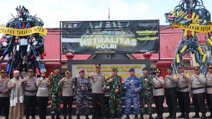 Kegiatan peresmian Monumen Robot Knalpot Racing Anti Traffic Violation Sabtu (3/2/2024) berlokasi di depan Mako Polres Tarakan.