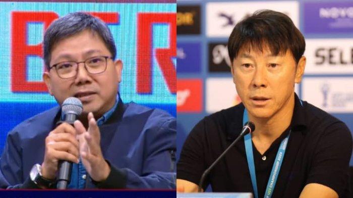 Bung Towel dan mantan pelatih Timnas Indonesia, Shin Tae-yong