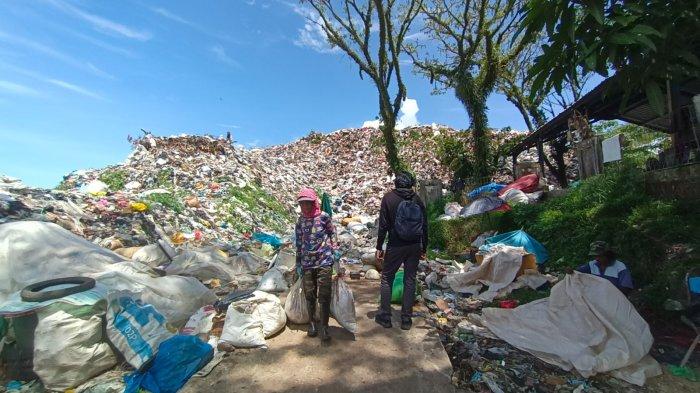 Kondisi sampah di TPA Hake Babu volume sampah tahun 2023 lalu setiap momen Idul Fitri. TRIBUNKALTARA.COM/ANDI PAUSIAH