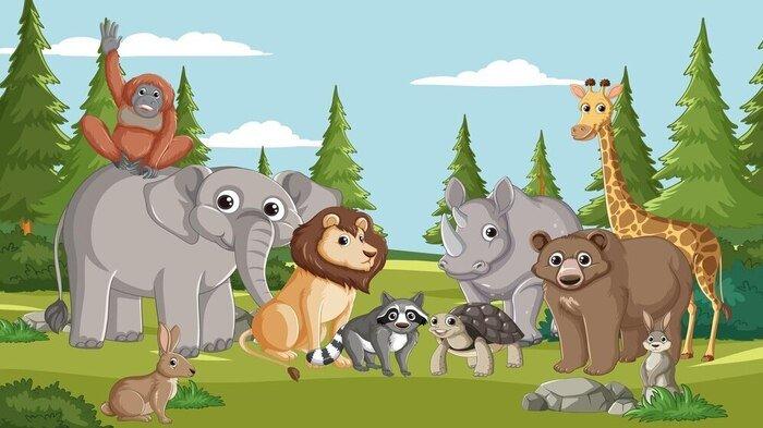 PANTUN TEMA HEWAN - Ilustrasi hewan dari Freepik.com. Kumpulan pantun dengan tema hewan, bahan referensi pembelajaran untuk anak-anak yang lucu dan seru, bagikan!