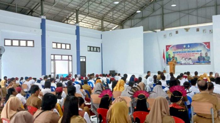 Pembukaan cerdas cermat peserta didik jenjang SD/MI dan SMP/Mts di Kabupaten Malinau, Kalimantan Utara, Senin (11/9/2023).