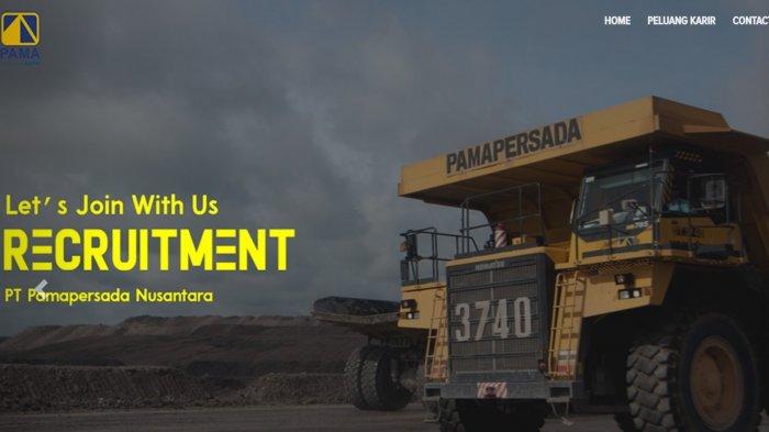 Lowongan kerja PT PAMA atau PT Pamapersada Nusantara (PAMA) untuk lulusan SMA/SMK sederajat, buruan mendaftar!.