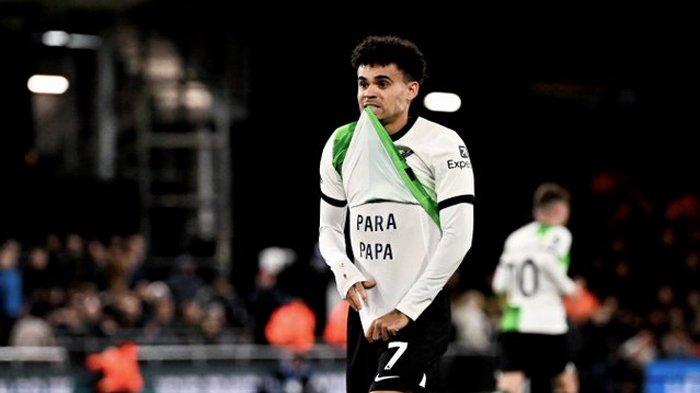 Luis Diaz minta kasus penculikan ayahnya segera selesai, lewat kaos Libertad Para Papa, pemain Liverpool kirim pesan kepada ELN