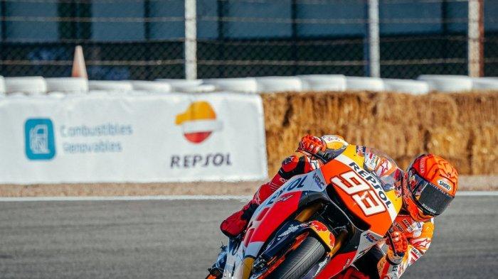 Marc Marquez menjalani tes bersama Honda di Sirkuit Ricardo Tormo Valencia setelah MotoGP 2022 rampung. (Instagram/@hrc_motogp)