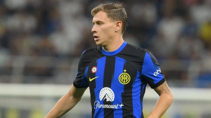 Nicolo Barella saat memperkuat Inter Milan di Liga Italia Serie A musim 2023/2024.
