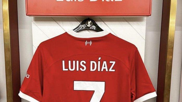 Nomor punggung baru Luis Diaz di LFC (twitter/@LFC)