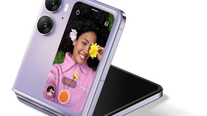 Tampilan Oppo Find N2, ponsel lipat dengan warna yang menarik (Oppo.com).