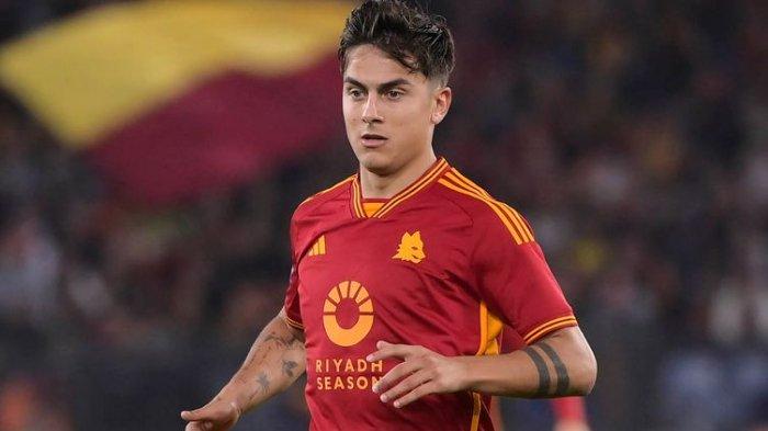 Bomber AS Roma, Paulo Dybala dalam pertandingan kontra Lecce di Liga Italia Serie A pekan 11 pada Senin (6/11/2023)